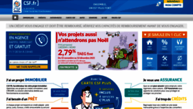 What Csf.fr website looked like in 2021 (2 years ago)