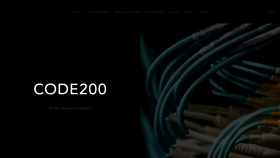 What Code200.global website looked like in 2021 (3 years ago)