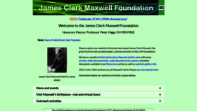 What Clerkmaxwellfoundation.org website looked like in 2021 (2 years ago)
