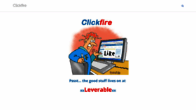 What Clickfire.com website looked like in 2021 (2 years ago)