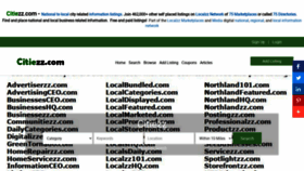 What Citiezz.com website looked like in 2021 (3 years ago)