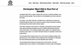 What Christopherward-usa.com website looked like in 2021 (2 years ago)