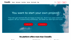 What Crowdify.net website looked like in 2021 (2 years ago)