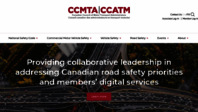 What Ccmta.ca website looked like in 2021 (3 years ago)