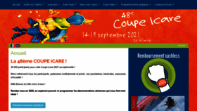 What Coupe-icare.org website looked like in 2021 (2 years ago)