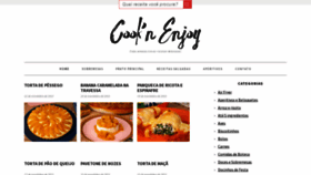 What Cooknenjoy.com website looked like in 2021 (2 years ago)