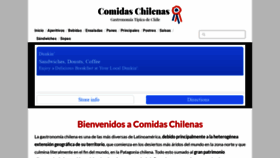 What Comidaschilenas.com website looked like in 2021 (2 years ago)