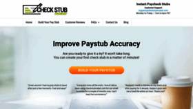 What Checkstubmaker.com website looked like in 2021 (3 years ago)
