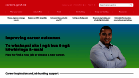 What Careers.govt.nz website looked like in 2021 (2 years ago)