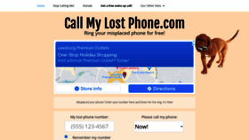 What Callmylostphone.com website looked like in 2021 (2 years ago)