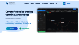 What Cryptorobotics.co website looked like in 2021 (2 years ago)