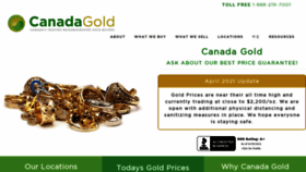 What Canadagold.ca website looked like in 2021 (2 years ago)