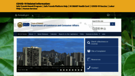 What Cca.hawaii.gov website looked like in 2021 (2 years ago)
