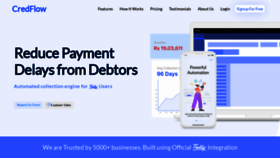 What Credflow.in website looked like in 2021 (2 years ago)