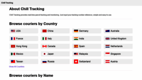 What Chilltracking.com website looked like in 2021 (2 years ago)