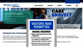 What Carrollhospitalcenter.org website looked like in 2021 (2 years ago)