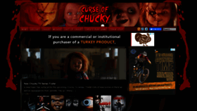 What Curseofchucky.com website looked like in 2021 (2 years ago)