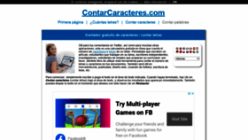 What Contarcaracteres.com website looked like in 2021 (2 years ago)