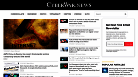 What Cyberwar.news website looked like in 2021 (2 years ago)