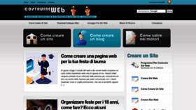 What Costruireweb.it website looked like in 2021 (2 years ago)