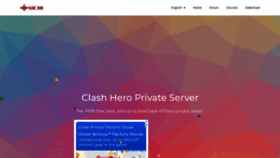 What Clashhero.net website looked like in 2021 (2 years ago)