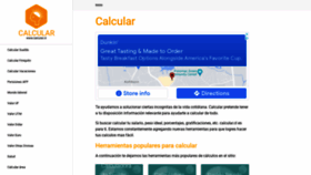What Calcular.cl website looked like in 2021 (2 years ago)