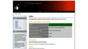What Cpantesters.org website looked like in 2021 (2 years ago)
