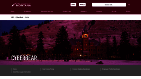 What Cyberbear.umt.edu website looked like in 2021 (2 years ago)