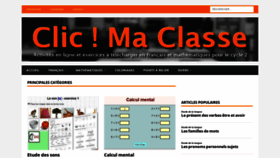 What Clicmaclasse.fr website looked like in 2021 (2 years ago)