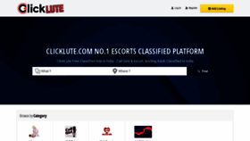 What Clicklute.com website looked like in 2021 (3 years ago)