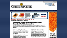 What Cheesereporter.com website looked like in 2021 (2 years ago)