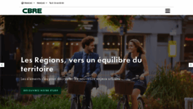 What Cbre.fr website looked like in 2021 (2 years ago)