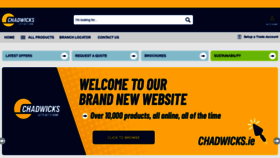 What Chadwicks.ie website looked like in 2021 (2 years ago)