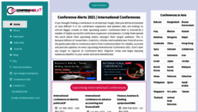 What Conferencenext.com website looked like in 2021 (2 years ago)