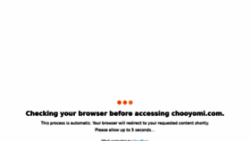 What Chooyomi.com website looked like in 2021 (2 years ago)