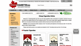 What Canadacigarettes.org website looked like in 2021 (2 years ago)