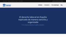 What Cuestioneslaborales.es website looked like in 2021 (2 years ago)