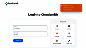 What Cloudsmith.io website looked like in 2021 (2 years ago)