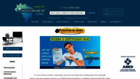 What Cursosonlinesp.com.br website looked like in 2021 (2 years ago)