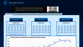 What Calculator-salarii.ro website looked like in 2021 (2 years ago)