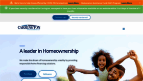 What Carringtonmortgage.com website looked like in 2021 (2 years ago)
