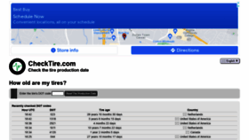 What Checktire.com website looked like in 2021 (2 years ago)