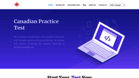 What Canadianpracticetest.com website looked like in 2021 (2 years ago)