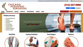 What Chicagopodiatry.com website looked like in 2021 (2 years ago)
