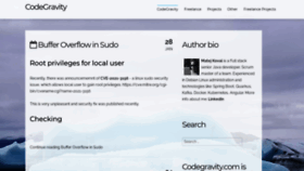 What Codegravity.com website looked like in 2021 (2 years ago)