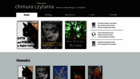 What Chmuraczytania.pl website looked like in 2021 (4 years ago)