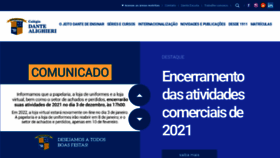 What Colegiodante.com.br website looked like in 2021 (2 years ago)