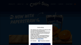 What Capri-sun.com website looked like in 2021 (2 years ago)