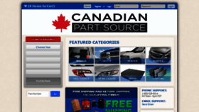 What Canadianpartsource.com website looked like in 2021 (2 years ago)