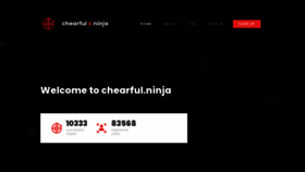 What Chearful.ninja website looked like in 2021 (2 years ago)